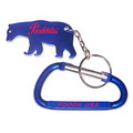 Bear Shape Bottle Opener with Key Chain & Carabiner